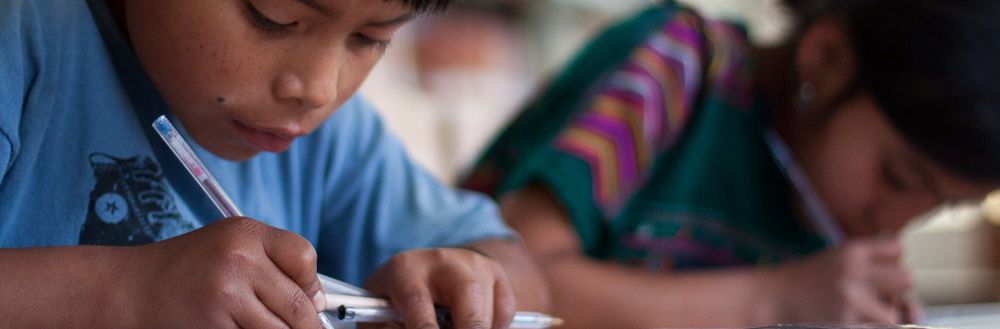 boy studying