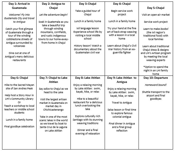 ce-general-itinerary-schedule