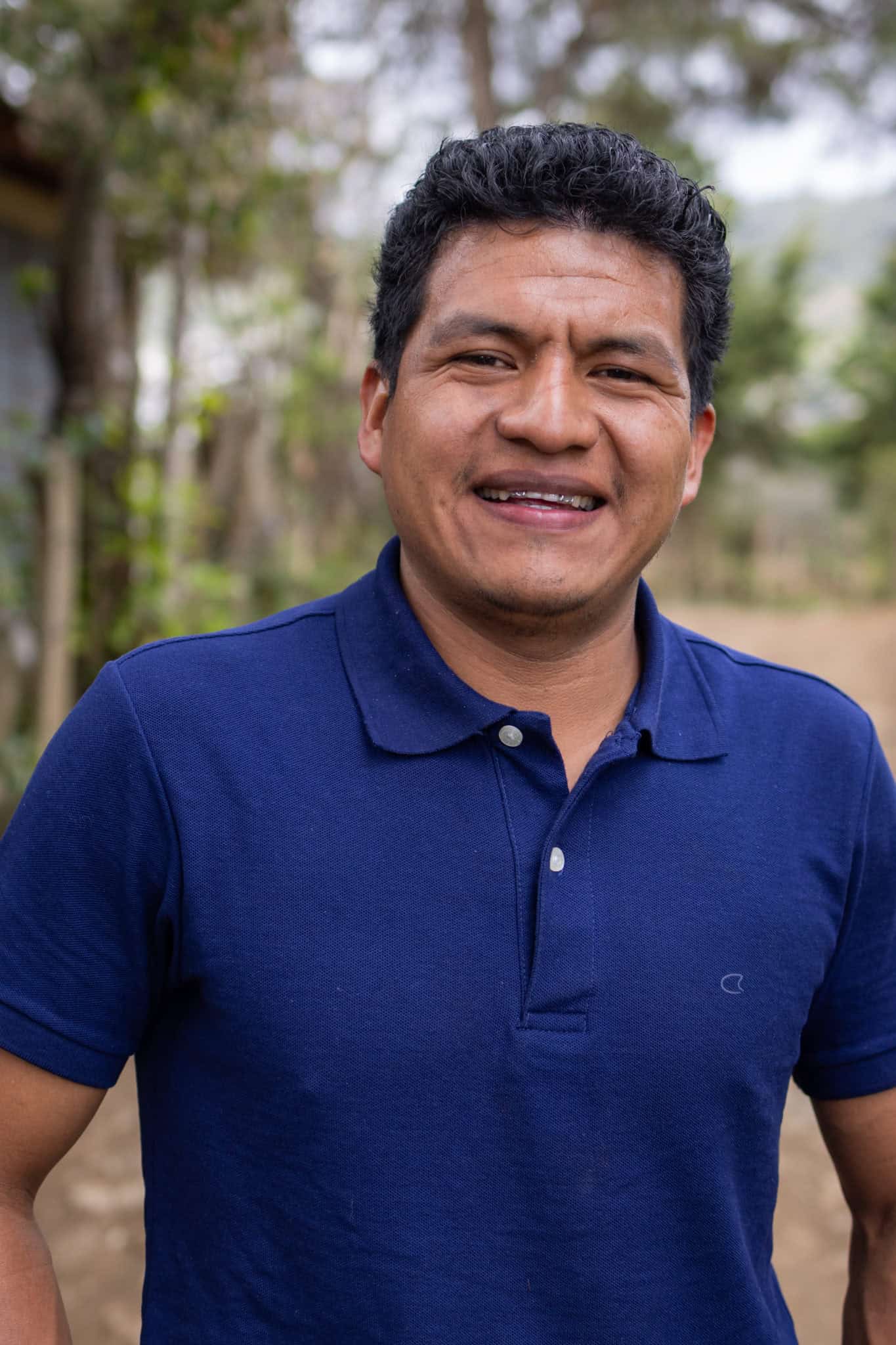 Portrait of Gaspar Ixcoy Rivera, community leader in Ixil, Guatemala.