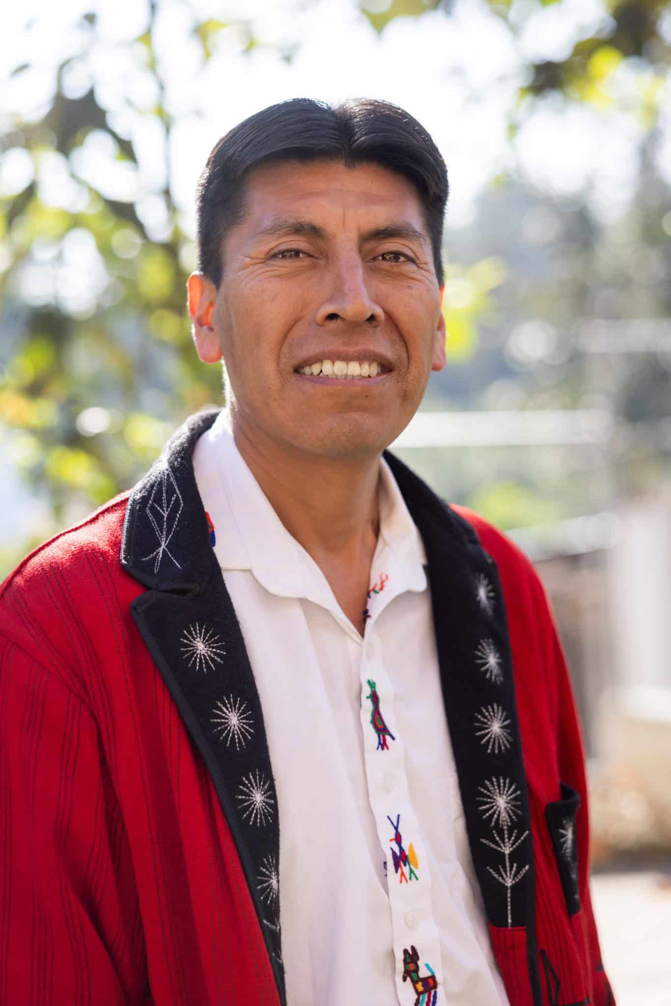 Portrait of Baltazar Asicona Ramírez, community leader in Ixil, Guatemala.