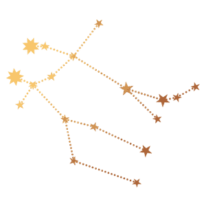 Stars and constellation chart representing student achievement and success.